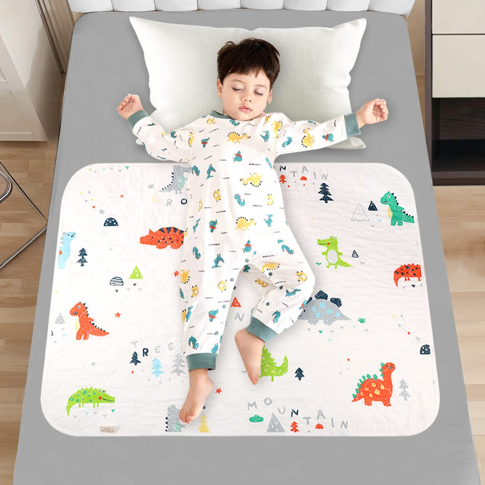 Thboxespotty Training Bed Pad, Dinosaur Bed Protector For Kids Bed Wetting Mattress Protector Waterproof Protection Toddler Bed Wetting Mats Fits Thboxes