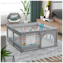 ToyaTec Baby Playpen,Playpen for Babies and Toddlers Large Baby Playard for Indoor and Outdoor,Kids Play Pen,Sturdy Safety Fence with Soft Breathable