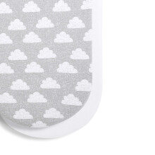 2 Pack Moses Basket/Pram Fitted Sheets 75 x 35cm ? Cloud Nine Design ? Light, Breathable & Luxurious Jersey Cotton Made To Last & Designed To Fit