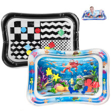PandaEar 2 Pack Tummy Time Water Mat for Babies Toddlers, Inflatable Tummy Time Pillow Toys Baby Water Play Mats for Floor, Baby Sensory Water Mat for