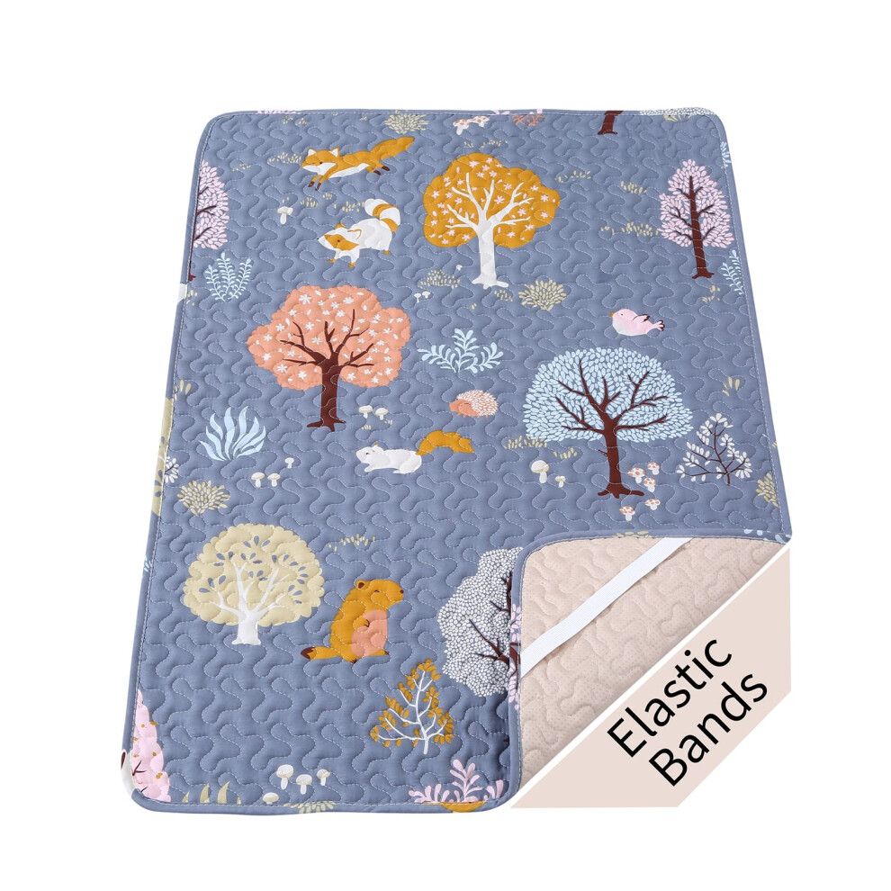 Padded Travel Cot Sheet Fitted 95X65 Cm, Breathable Thick Baby Cot Bed Sheets Cot Mattress Protector, Quilted Cot Bed Fitted Sheet Foldable Mattress Miimer