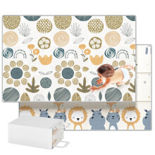 Baby Play Mat, 79" x51"x0.4" Foldable Kids Playmat,Baby Play Mats for Floor,Non-Slip, Waterproof,Large Baby Activity Play Mat,Baby Crawling