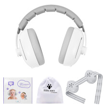 YAZOMA 2-in-1 Baby Ear Defenders 0-18 Months - Infant Baby Noise Cancelling Headphones for Sleep Travel Essentials - CE UKCA Certified Mom Gifts for
