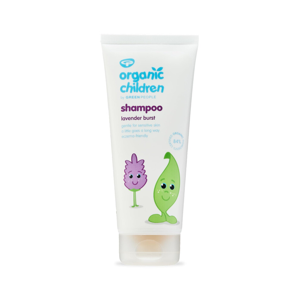 People Organic Children Burst Shampoo 200Ml | Natural & Organic Shampoo For Kids & Toddlers | Eczema-Friendly & Gentle On Sensitive Green/Lavender Greenpeople