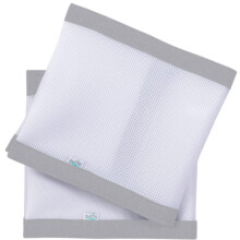 Purflo Breathable Cot Bumper | Safe Alternative to Traditional Baby Cot Bumpers | Machine Washable Mesh & Easy Install hook and loop Fixings | Fits Co