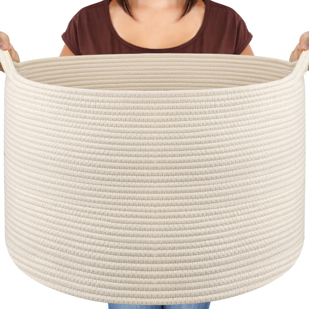 Maliton Laundry Basket, Storage Basket For Clothes, Bedding, 50X35 Cm Large Blanket Basket, Toy Storage For Kids Room, Foldable Washing Baskets With