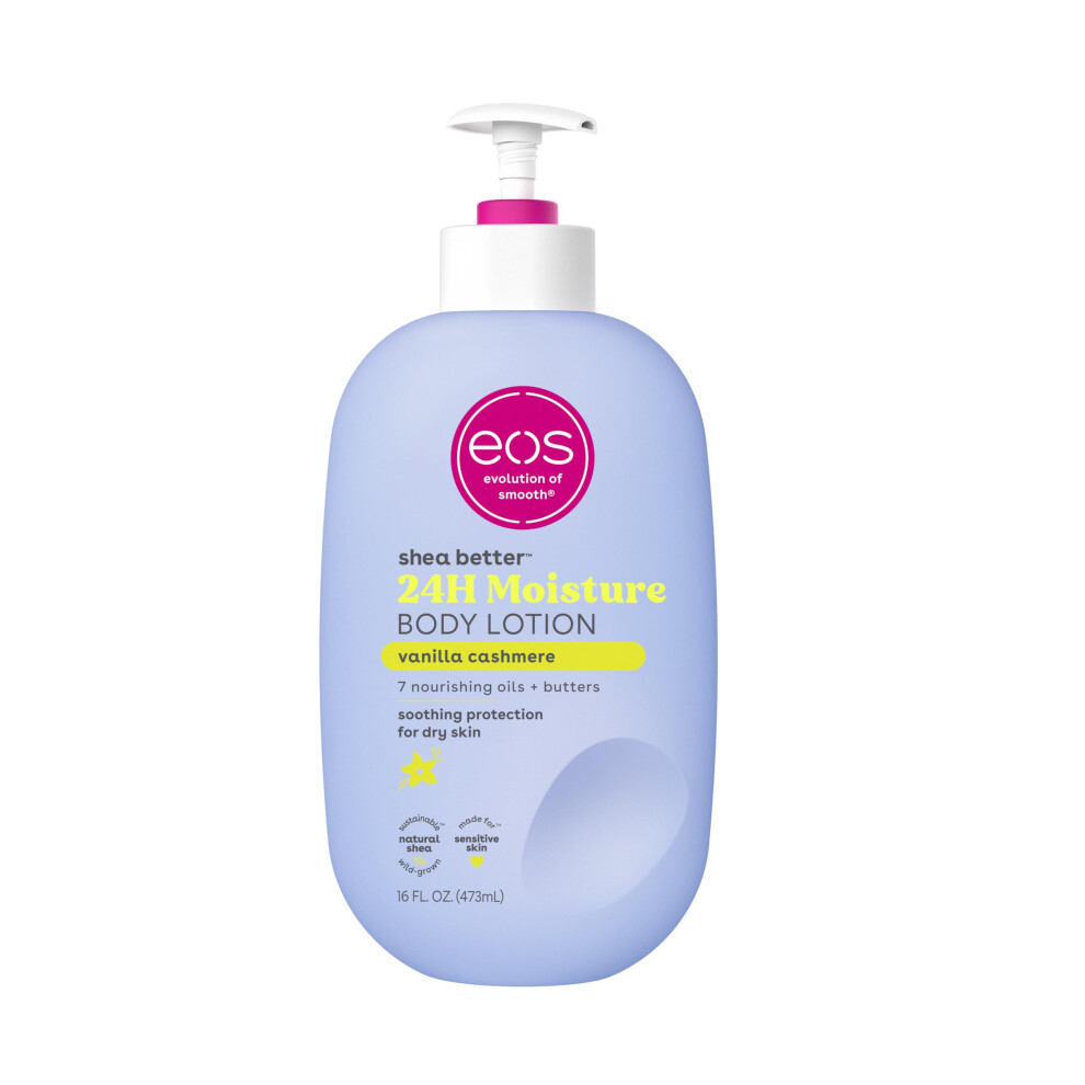 Eos Vanilla Cashmere Body Lotion Shea Better 24Hr Moisture - 16 Oz/473 Ml