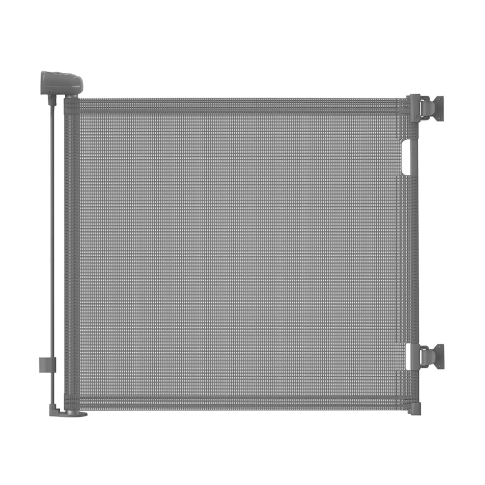 Autolock Retractable Safety Gate For Babies and Pets, Mesh Baby Gate or Mesh Dog Gate,Extends up to 55" Wide,33" Tall?One Handed Operation,Baby Gate-image-OPC-PMXVPM8-NEW