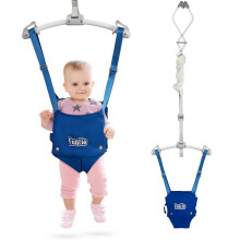 FUNLIO Baby Door Jumper for 6-24 Months (with Door Clamp), Baby Jumper Doorway with Strong Spring & Adjustable Strap, Portable Infant Door Bouncer,