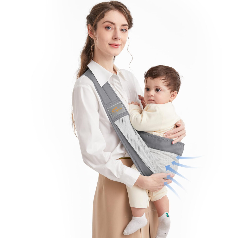 Baby Sling, Adjustable Baby Carrier, Breathable Baby Sling Carrier With Comfortable Shoulder Straps For Newborn, Infant, Toddler, 0-36 Months Mumgaroo