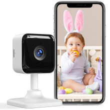 GNCC 1080P Baby Monitor with Camera and Night Vision for Newborn, Smart WiFi Baby Camera with 2-Way Audio for Baby/Nanny, APP Control, Motion/Sound