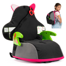 Trunki BoostApak | Kid's Travel Backpack and Portable Child Car Booster Seat | Group 2-3 | Ages 4 ? 12 Years (Pink)