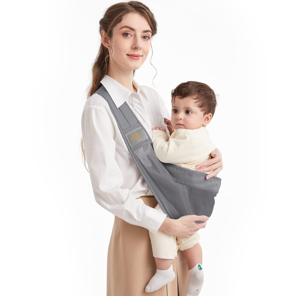Baby Sling, Adjustable Baby Carrier, Breathable Baby Sling Carrier With Thick Shoulder Straps For Newborn, Infant, Toddler, 0-36 Months Mumgaroo