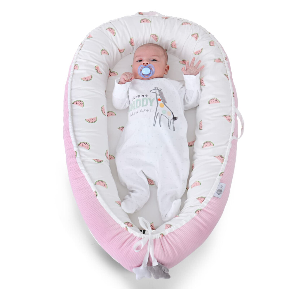 Baby Nest Pod Newborn Sleeping Pods For Babies 0-12 Months, Newborn Sleep Nest Breathable Soft Bassinet Mattress, Portable Adjustable Baby Pod Ygjt