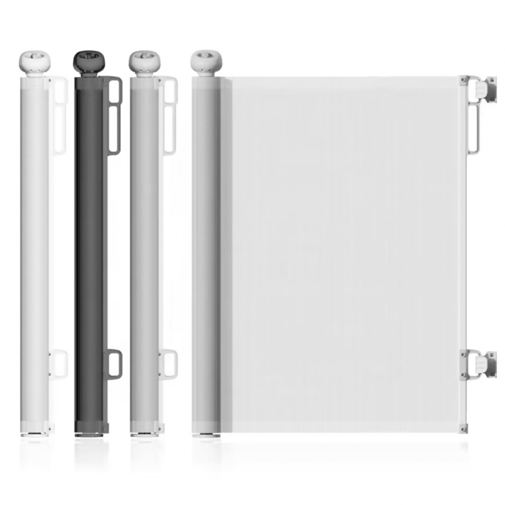 Start and Drive Ltd, Retractable Baby Gate 86cm x 140 cm Stair Safety Gate Roll for Babies and Pets, Extendable Barrier Gates (White)-image-OPC-PMXVQSG-NEW