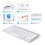 OMOTON Bluetooth Keyboard for Mac, Wireless keyboard for Apple MacBook Pro/Air, iMac, iMac Pro, Mac Mini, Mac Pro, QWERTY UK Layout, Silver 3