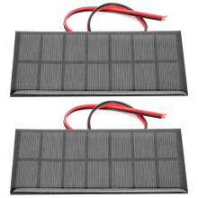 Mini 2-Pack Epoxy Solar Cells 3.5V 250mA with 30cm Wire for DIY Projects
