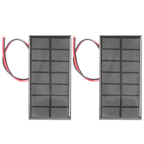 Mini 2-Pack Epoxy Solar Cells 3.5V 250mA with 30cm Wire for DIY Projects 1