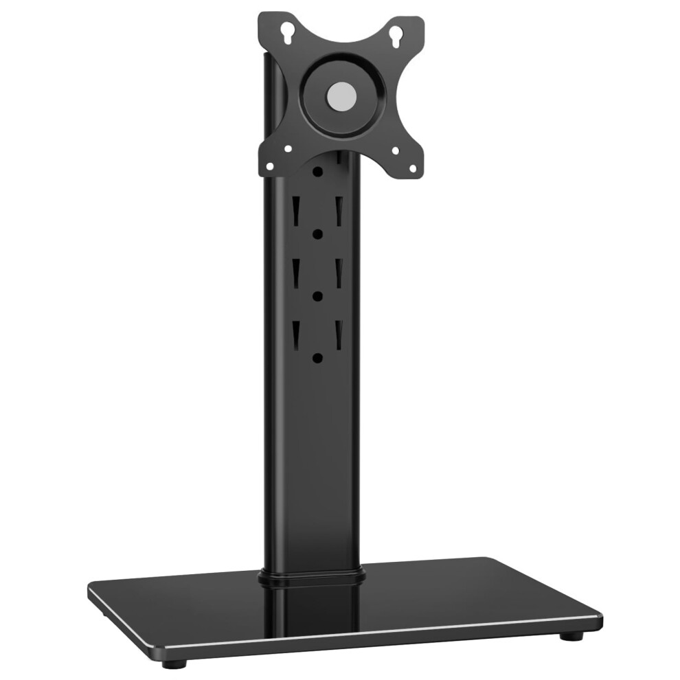 Rfiver Single Computer Monitor Mount Table Top Stand For 13-32 Inch Pc Screens Free Standing With Swivel Height Adjustment, Max Weight 10Kgs Max Vesa