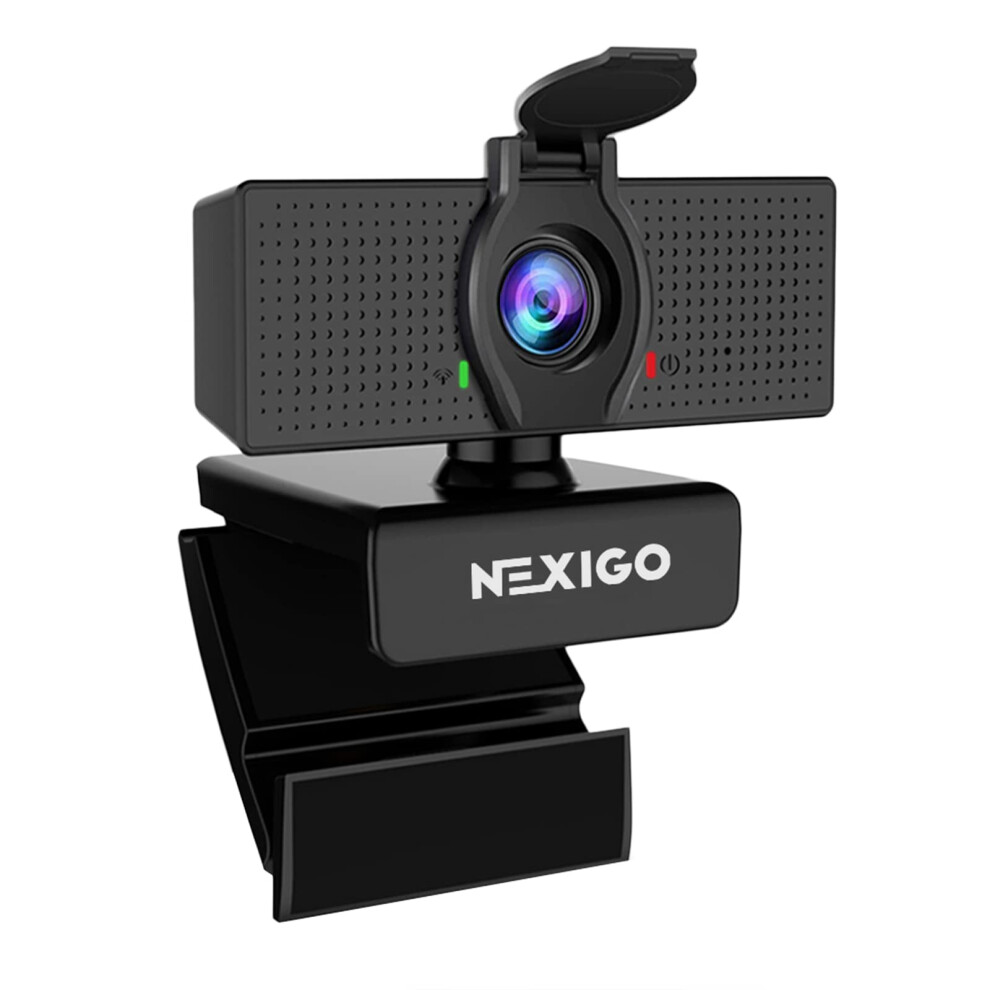 Nexigo N60 1080P Webcam With Microphone, Adjustable Fov, Zoom, Software Control & Privacy Cover, Usb Hd Computer Web Camera, Plug And Play, For 8000002245838