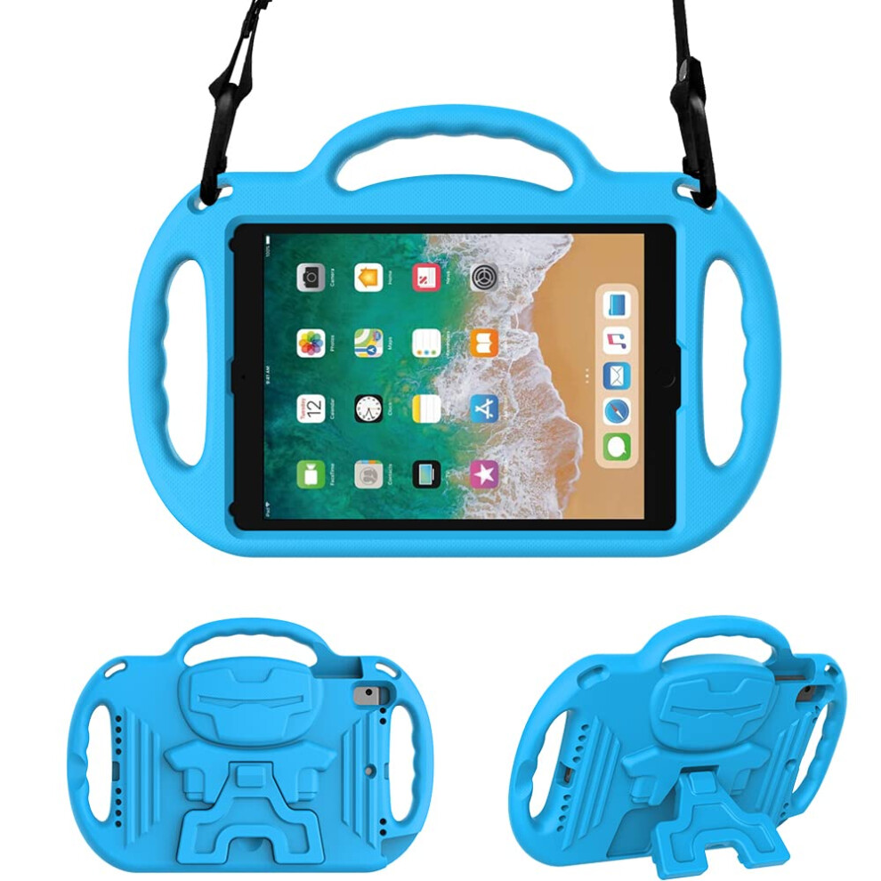 Surom Kids Case For Ipad 9.7 2018/2017- Weight Shockproof Handle Stand Case Cover With Shoulder Strap Lanyard For Ipad 9.7 2018/2017/Ipad Light 8000002246750