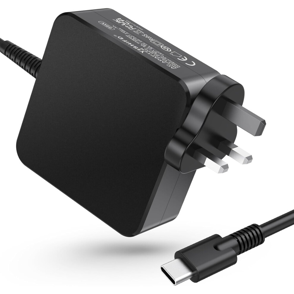 Usb C Laptop Charger 65W Pd Fast Usb-C Charger For Lenovo Thinkpad, Yoga, Chromebook, Steam Deck, Huawei Matebook, Macbook Air/Pro, Hp, Acer, Asus And 8000002250030