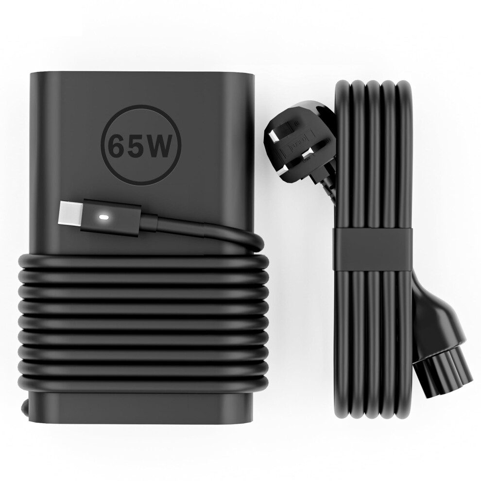 65W Dell Usb C Laptop Charger Compatible With Dell Latitude 7275 7370 5175 5285 5290 3400 3500 3390 5410 5420 5520, Xps 13 9350 9360 9370, Chromebook 8000002252515