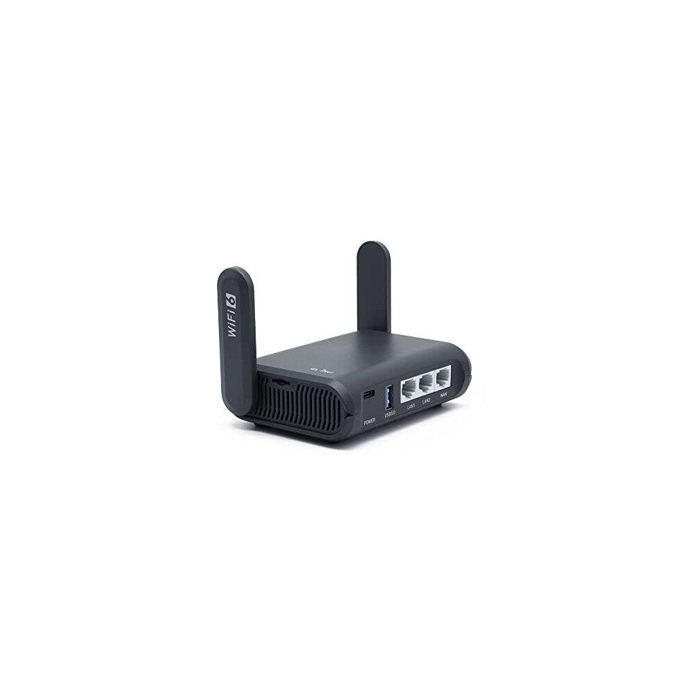Gl.inet Gl-Axt1800(Slate Ax) Portable Gigabit Travel Router, Pocket-Sized, Wi-Fi 6, Extender/Repeater For Hotel&Public Network Storage, Vpn 8000002252478
