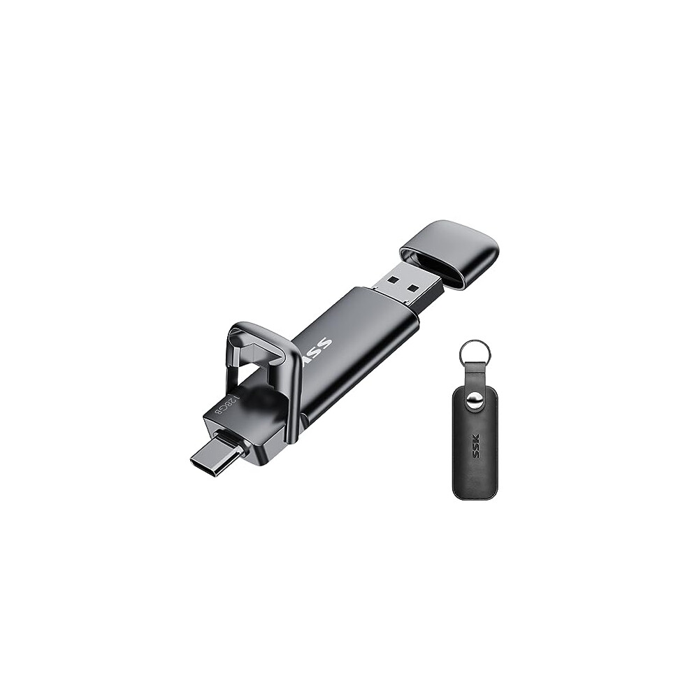 Ssk 128Gb Usb C Drive Up To 550Mb/S, Fast Usb Stick Dual Drive Type-C +Usb A Usb3.2 Gen2 Solid State Drive, External Ssd Usb Memory Stick For Android 8000002256582
