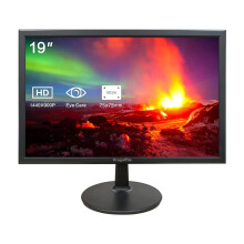 19 Inch PC Desktop Monitor 1440x900, Dual Built-in Speakers, 60Hz, 5ms, Computer Display Low-Blue Light LED Monitors, HDMI, VGA, VESA Mountable