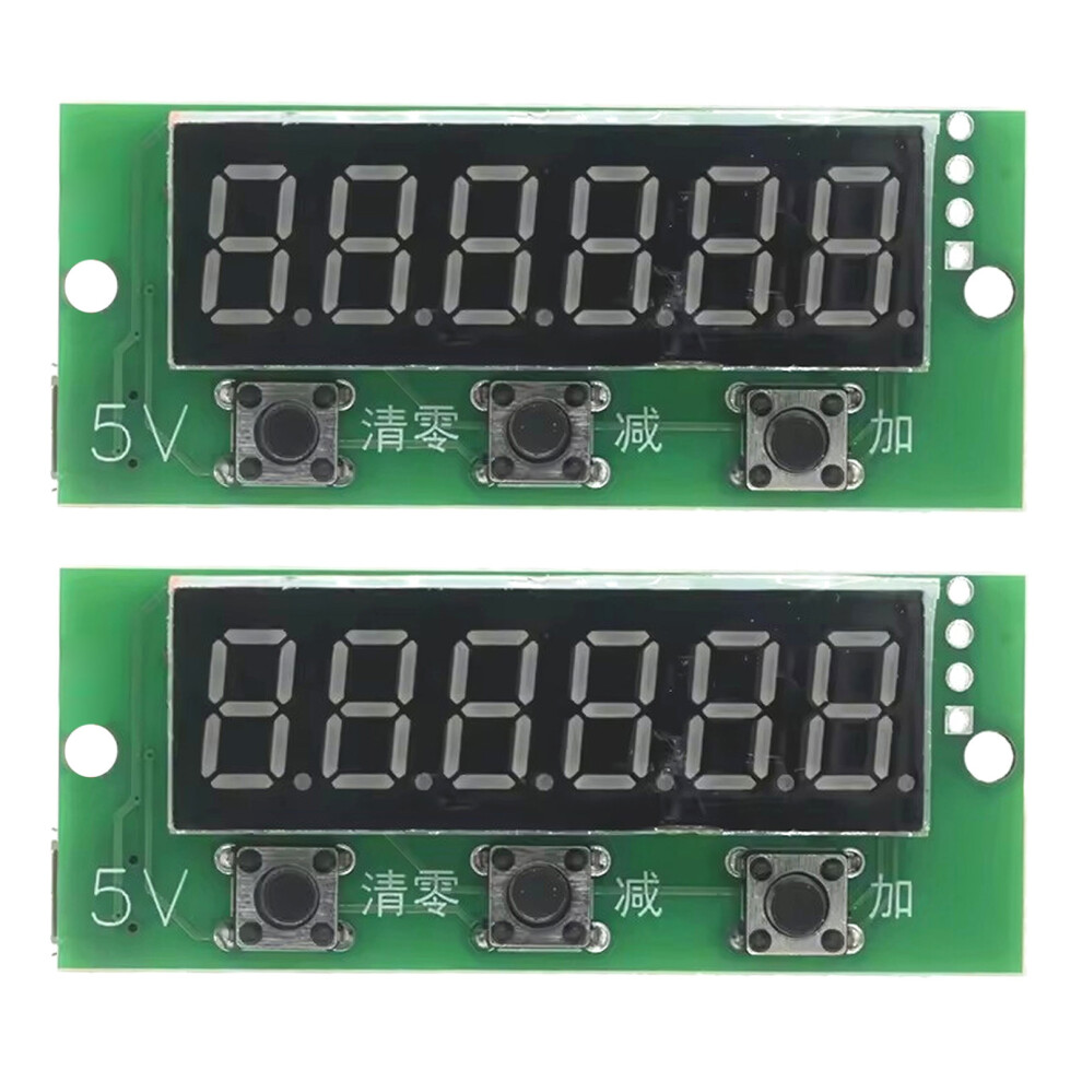 6 Digital Red Digital Tube Counter Module 0-999999-2Pcs 7696000284545