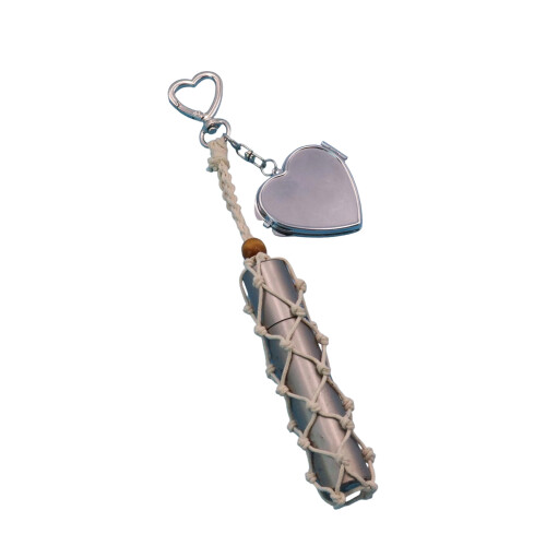 Retro Styles Braided Wax Thread Key Holder Decorative- white
