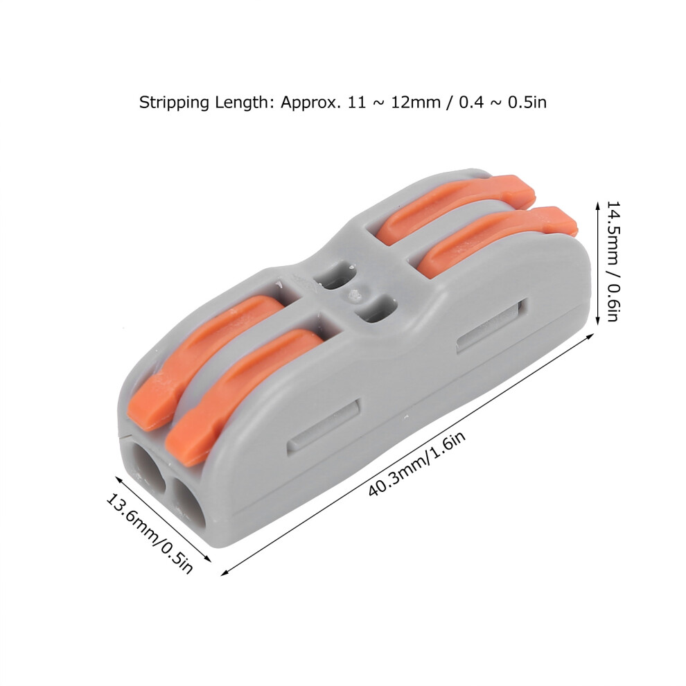50Pcs Spl-2 Soft & Hard Wire Connectors Compact Conductors For Industrial Use 9321360462460