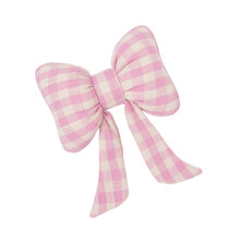 Oreiller lombaire à carreaux, coussin de-Coussin de tête rose
