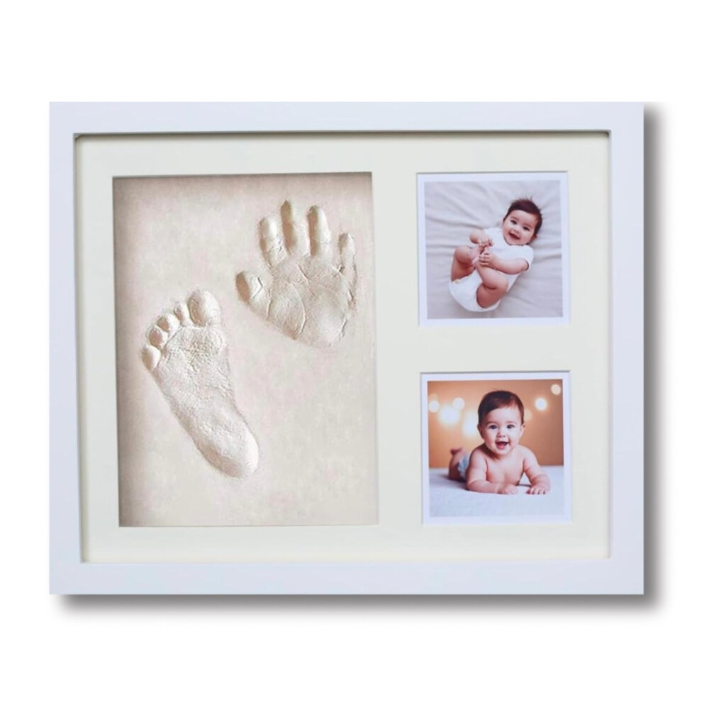 Bubbleliss Baby Hand And Footprint Kit Makes A Great Gift Present For Birthdays, Christenings And Baby Showers, Newborn Baby Keepsake Frames (Small)