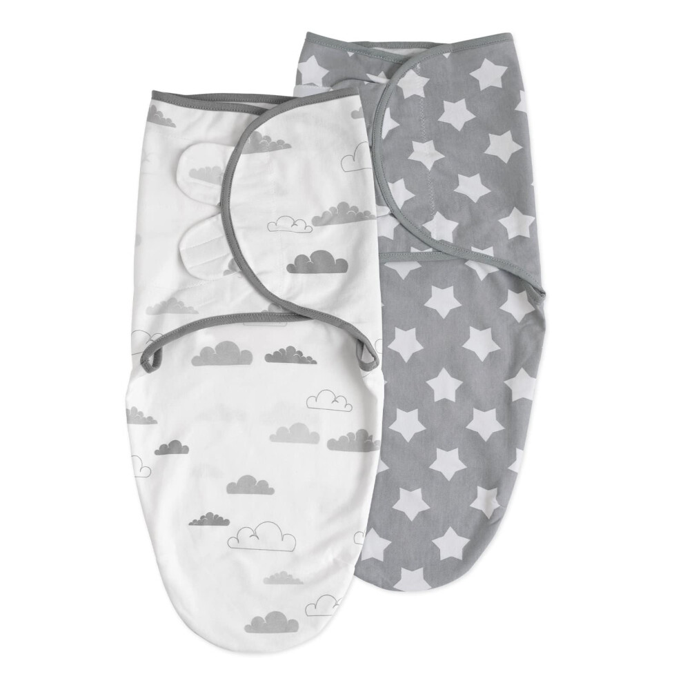 Soarwg Kids Baby Swaddle Blanket Wraps For 0-3 Months, Oeko-Tex100, Adjustable Newborn Swaddle Set For Baby Boy And Girl, Breathable Cotton Fabric