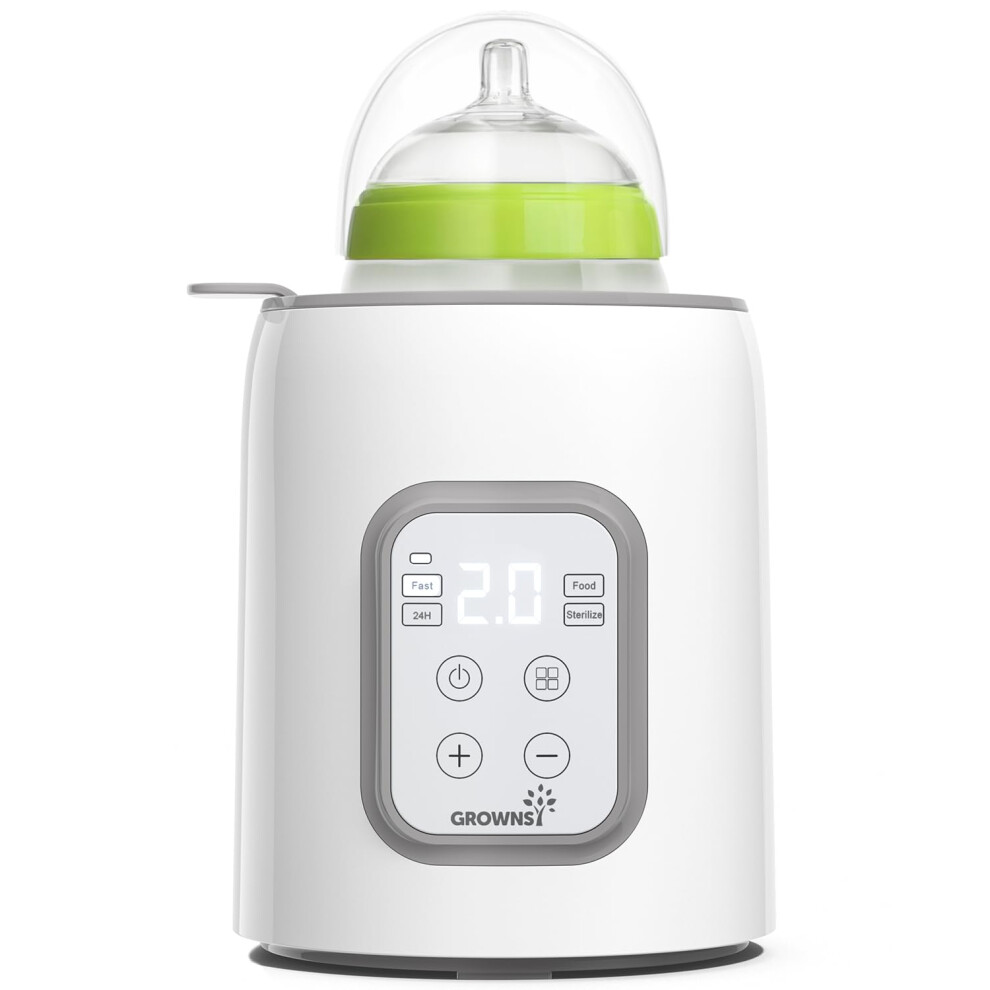 Bottle Warmer 8-In-1 Fast Baby Milk Warmer And Steriliser With Lcd/Timer, Warms Evenly, Food Warmer&Defrost Bpa-Free Warmer Display Accurate Grownsy