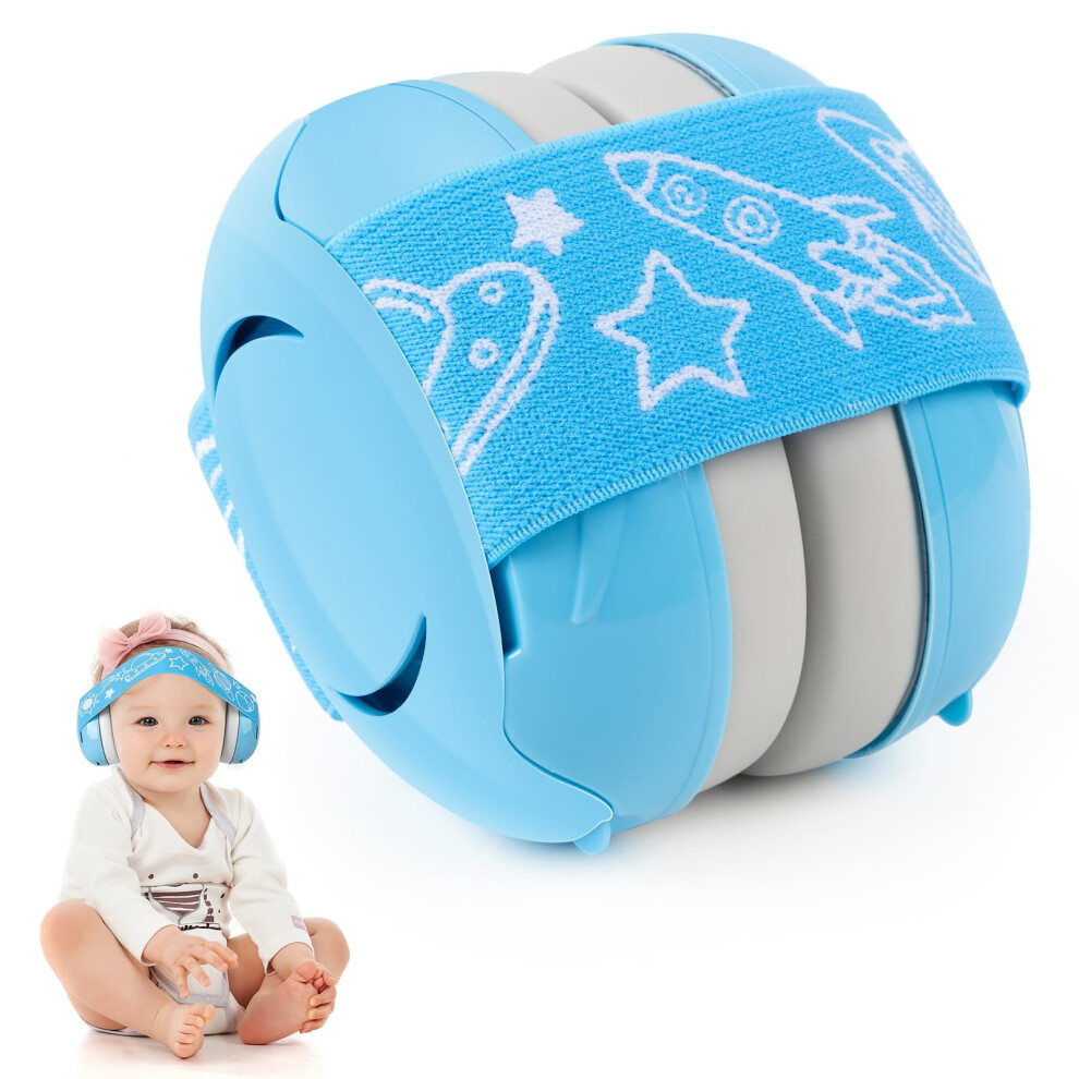 Baby Ear Defenders, Baby Noise Cancelling Headphones Protectors Ear Defenders, Kids Earmuffs Noise Reduction With Soft Cushion And Adjustable Unisex Kids Vichipan
