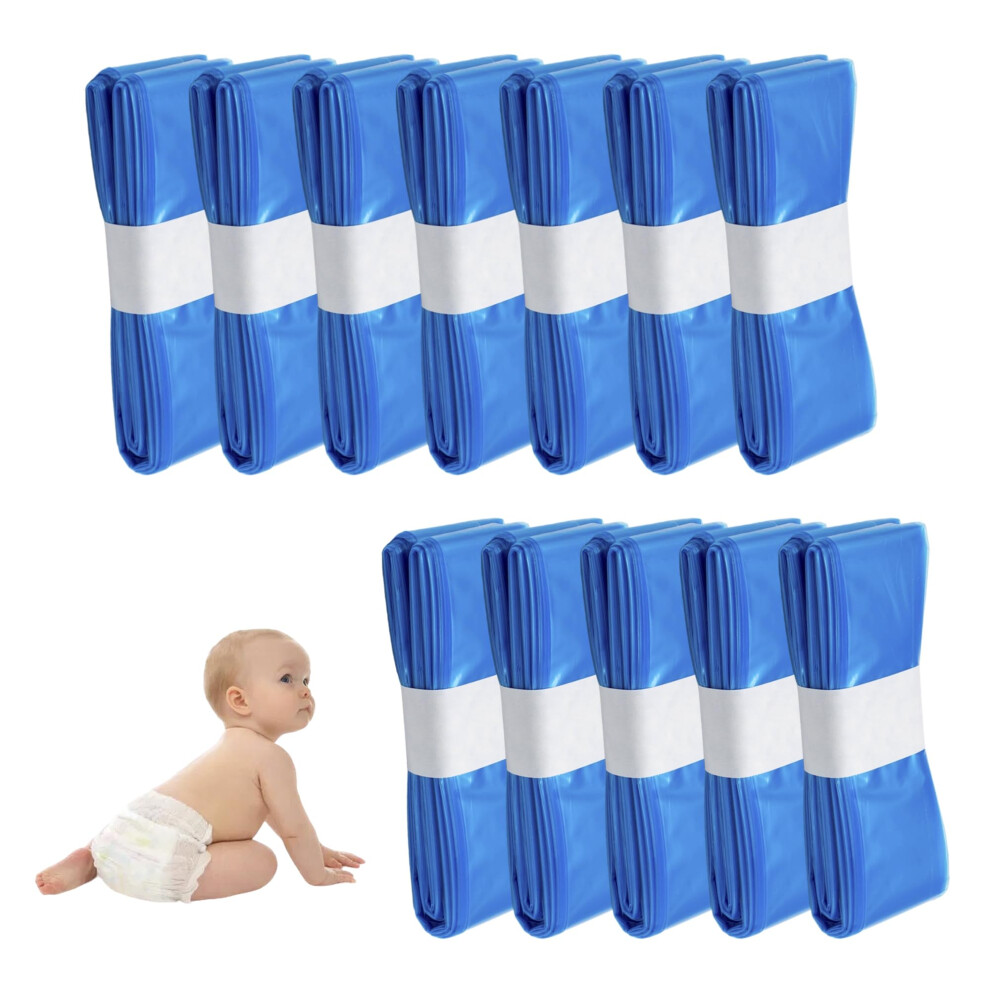 12 Pack 6.5M Nappy Bin Refill Bags Set - Compatible With Tommee Tippee Twist And Click, Xl, Sangenic Diaper Pail ? Hold 270-320 Nappies | Strong | Babymana