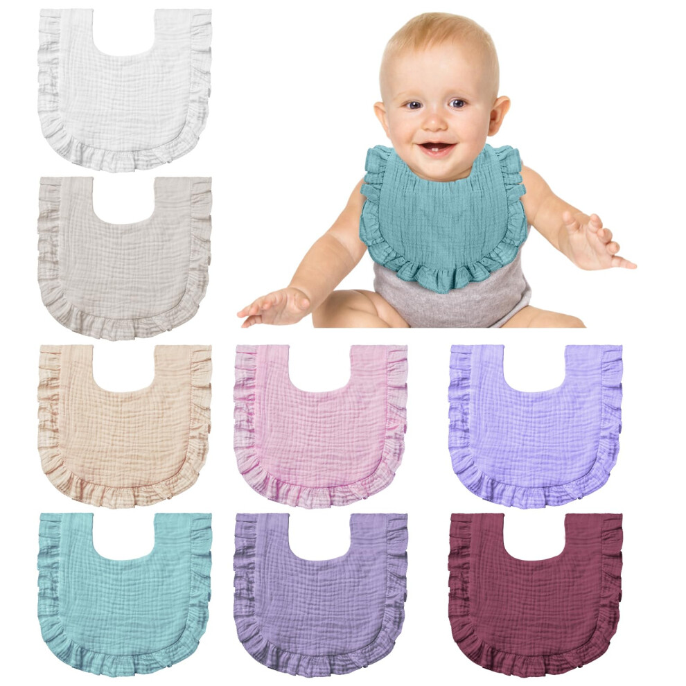 Baby Bandana Dribble Bibs Drool Bibs, 8Pc Infant Teething Soft And Absorbent With Adjustable Snaps, Bib Set For Unisex Newborn Toddlers Aged Lictin