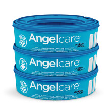 Angelcare - Nappy bin refill cassettes - Compatible with Angelcare Nappy Disposal System - Pack of 3