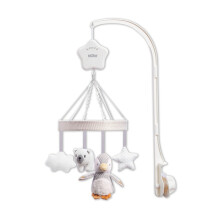 Nuby Penguin Musical Cot Mobile for Babies ? Spinning Baby Mobile with Adjustable Arm to Fit Most Cots | Calming Lullabies | Plush Toys