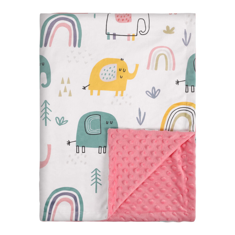 Baby Blanket Newborn Gifts, Soft Plush Blankets With Dotted Backing, Oeko-Tex100, Essentials For Unisex, Toddlers, Boys Girls 75X100cm Soarwg Kids