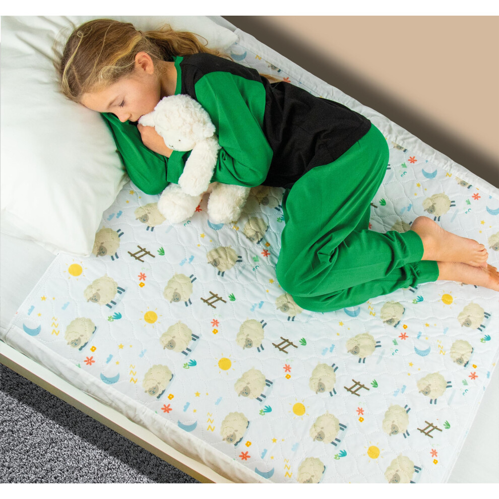 Bedwetz? Potty Training Bed Pads, 100% Waterproof Mattress Protector, Size 86Cm X 91Cm (Plus Tucks) For Single And Toddler Bed Wetting Sheets, Non Bedwetz