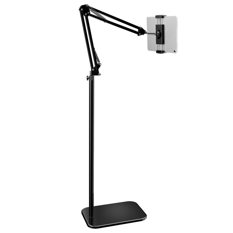 Bluusuuk Tablet Floor Stand With Adjustable Foldable Tablet Arm, Tablet Holder For Ipad Iphone Ipad Air Mini Kindle Samsung Tab Or Other 4.7"-12.9" 8000002249218
