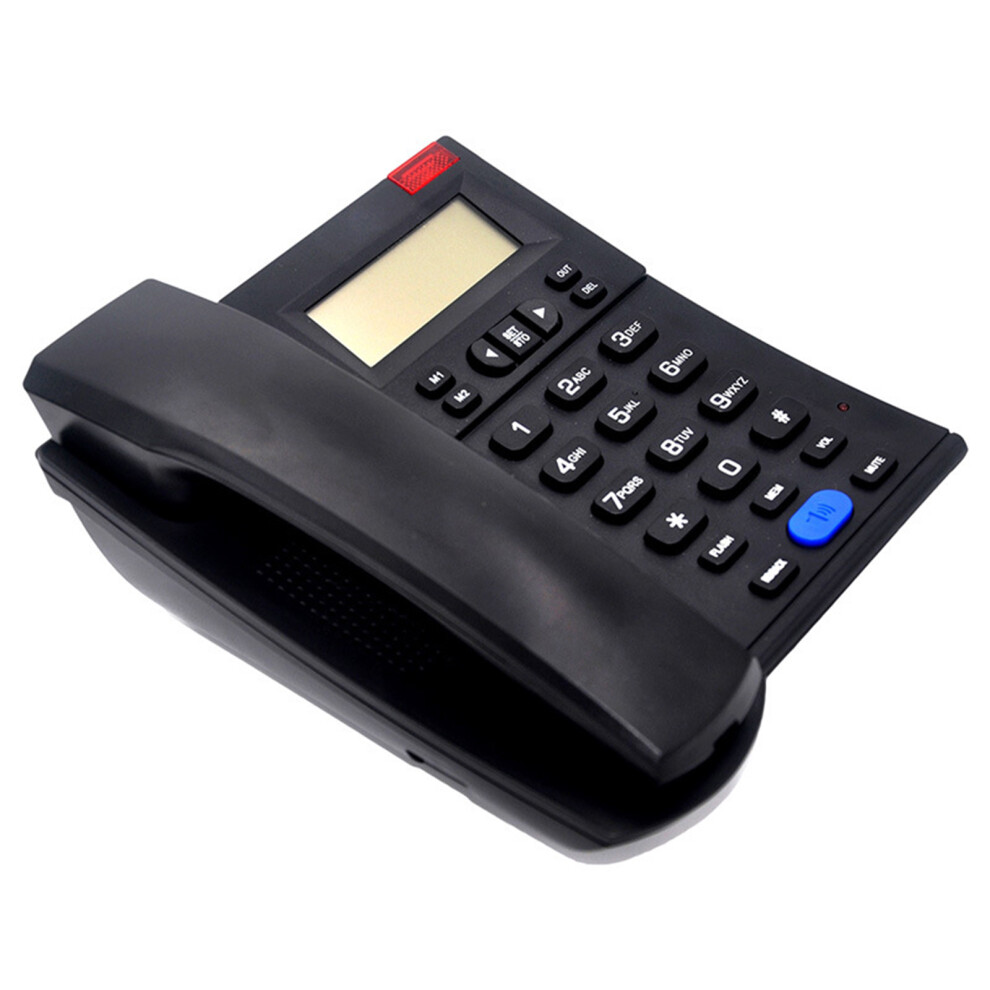Corded Telephone Basic Landline Phone For Seniors Analog- Black 7696000285757