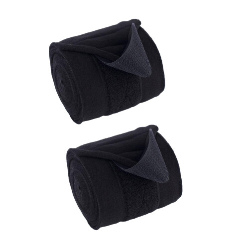 Equestrian Leg Wrap Equine Riding Essential Leg-Black 2pcs