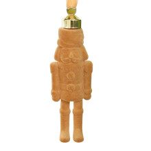 Flocking Nutcrackers Hanging Decoration for-Orange Yellow.