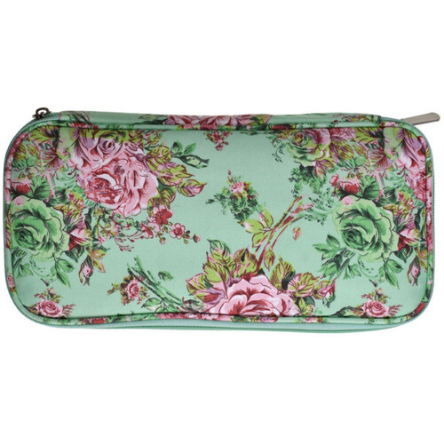 Knitting Needle Case Waterproof Oxfords Materials-Peony flowers