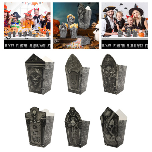 24 Pieces Halloween Tombstone Candy Boxes Realistic-Style 4 2